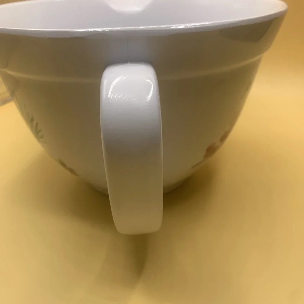 New Stonewall Kitchen Batter Bowl Mix Pour Spout Melamine Non-Slip Base Pines